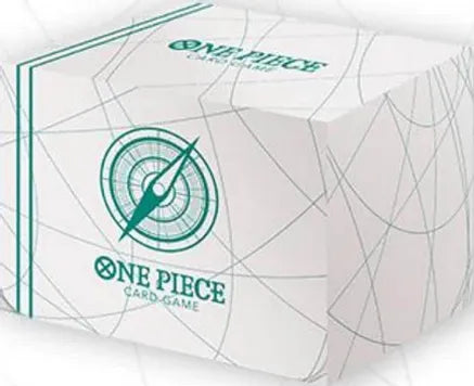 Bandai One Piece TCG card case with colorful pirate character design, featuring secure closure and compact storage for trading cards.
