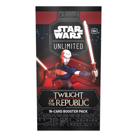 Star Wars Twilight of the Republic booster pack by Fantasy Flight Games, featuring card artwork and game components for the collectible card game