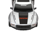 Traxxas Ford Raptor 2WD BL-2s remote control truck with front overhead view, featuring detailed Raptor Fox Edition design.