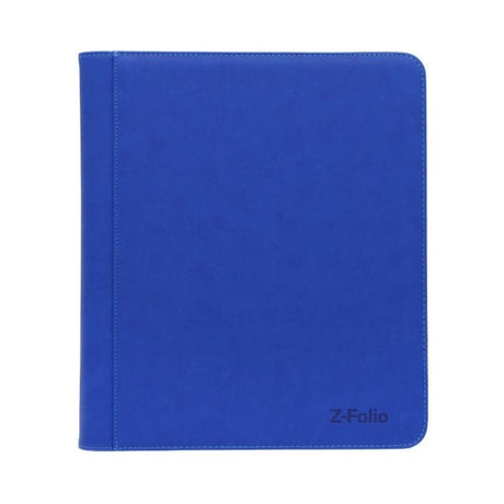 BCW Z-Folio 9-Pocket LX Toploaders binder with clear plastic pages for storing collectible trading cards.