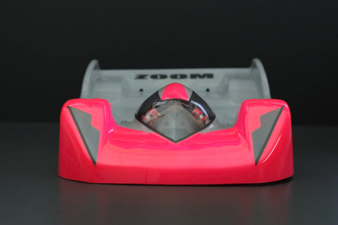 RC body by Phat Bodies featuring the Zoom Speedrun 225mm wheelbase, shown with sleek design and aerodynamic shape.