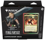 MTG Final Fantasy Commander Decks by Wizards of the Coast featuring colorful fantasy-themed cards and artwork.