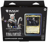 MTG: Final Fantasy Commander Decks by Wizards of the Coast, featuring colorful fantasy-themed playing cards and deck box.