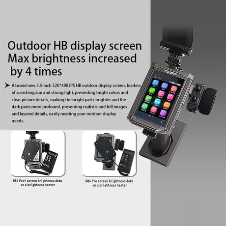 Flysky Noble NB4 Pro+ RC transmitter with FGr4B and FGr8B receivers, featuring multiple control sticks and display screen.
