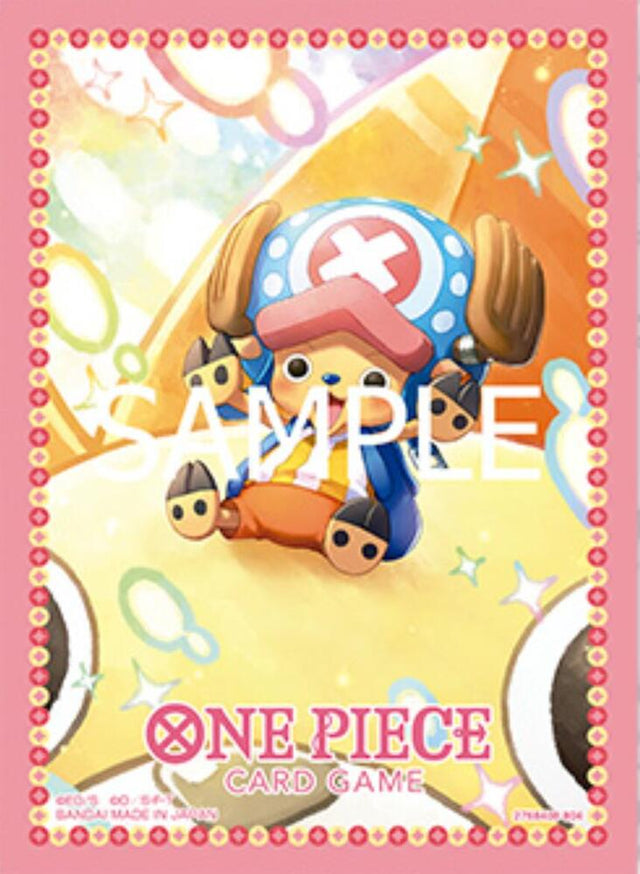 Bandai One Piece TCG official card sleeve, Store Edition Vol.2 featuring vibrant One Piece character artwork on protective gaming sleeves.