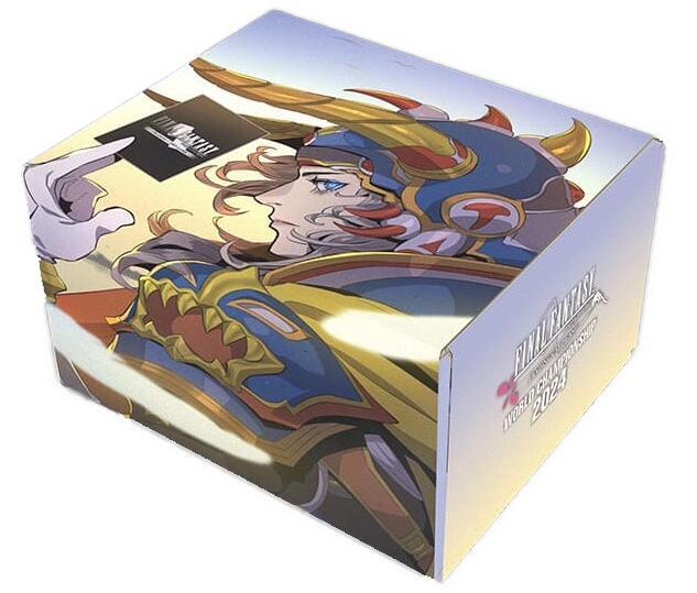 Final Fantasy World Champion Decks 2024, featuring colorful card designs and artwork from the popular Final Fantasy trading card game.