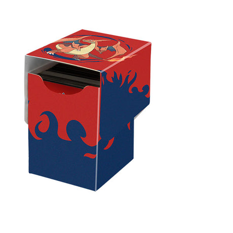 Ultra Pro 100+ Pokemon Mega Charizard Y card sleeves featuring vibrant artwork of the iconic fire dragon from the Pokemon series.