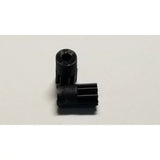 Pair of GL Racing 64P longlife 09T pinion gears for RC cars, showing shiny metal teeth and durable construction.