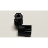 Two 11-tooth GL Racing 64P Longlife Pinion Set gears for RC cars, showing detailed metal construction and gear teeth.