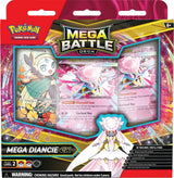 Pokémon Mega Battle Deck for Pokémon TCG, featuring colorful cards and Pokémon artwork on the deck box.