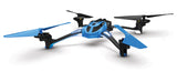Blue LaTrax Alias RC quadcopter drone from Traxxas with four propellers and sleek design.