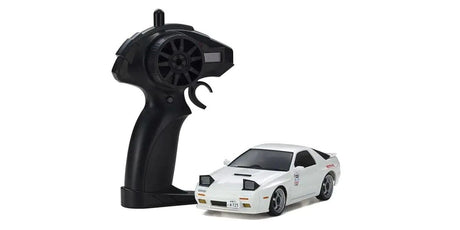 Kyosho First Mini-Z RC car model of Mazda RX-7 FC3S Ryosuke Takahashi, showcasing detailed exterior and racing decals.