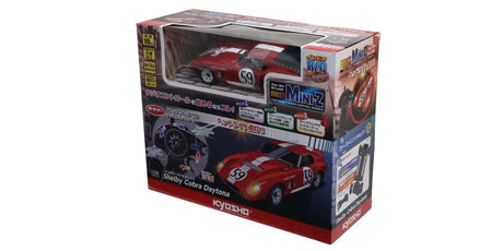 Kyosho First Mini-Z Shelby Cobra Daytona RC car part with detailed paint and scale design, showcasing the iconic sports car model.