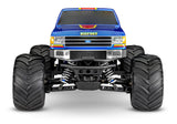 Traxxas BIGFOOT 4X4 BL-2s remote control monster truck showing front view with large tires and detailed body.