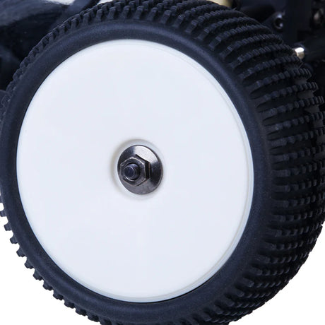LC Racing LCSK55 M3 flanged serrated nuts, set of 20, used for securing model car parts, with a serrated flange for grip.