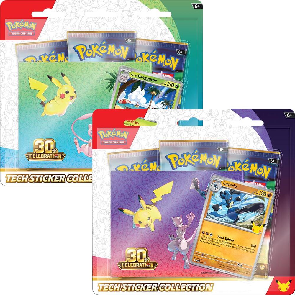 Pokemon: 30th Celebration Tech Sticker Collection