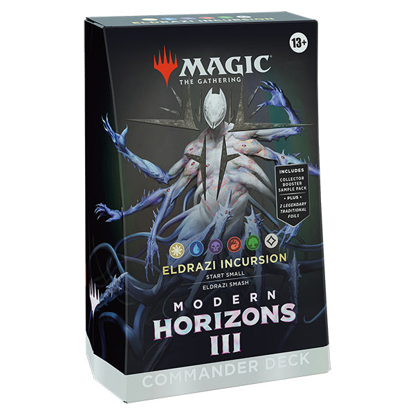 MTG Modern Horizons 3 Commander Deck by Wizards of the Coast, featuring colorful fantasy artwork on the card box.