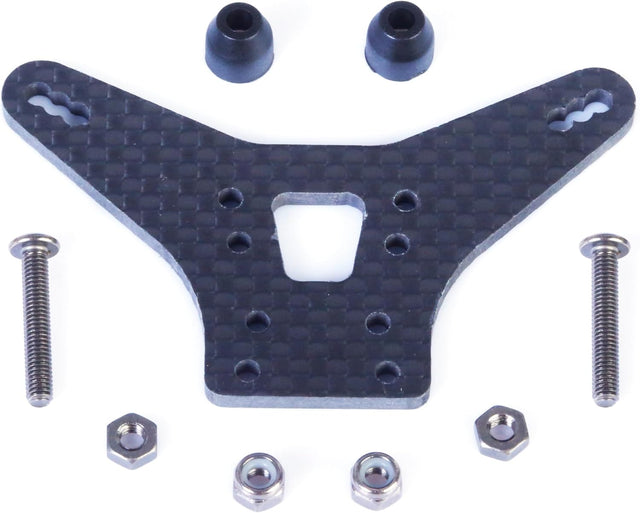 LC Racing L5064 carbon fiber rear shock tower for BHC-1ST RC car, lightweight and durable racing component.