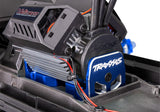 Blue Traxxas XRT Ultimate motor mount with detailed design, compatible with Traxxas remote control off-road vehicle.