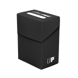 Ultra Pro Ultra Pro Deck Box 80+ holds trading cards, featuring a durable black exterior and secure lid.