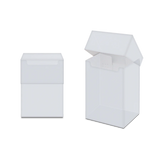 Ultra Pro Ultra Pro Deck Box 80+ with clear plastic lid showing secure latch and spacious interior for trading cards.