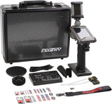 Flysky Noble NB4 Pro+ RC transmitter with FGr4B and FGr8B receivers, featuring ergonomic design and multiple control buttons.