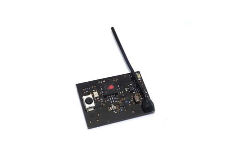 Kyosho MINI-Z EVO 2 receiver unit for FUTABA 82044 RC transmitter, shown with connection ports and circuitry.