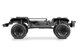 Traxxas TRX-4 Land Rover Defender RC vehicle with clipless side chassis, detailed exterior and rugged off-road design.