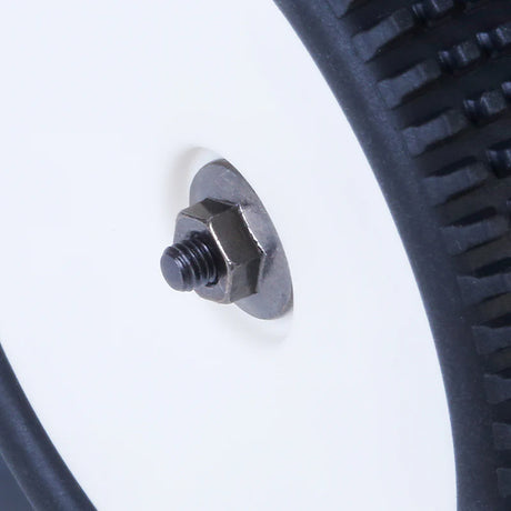 Set of 20 LC Racing LCSK55 M3 flanged serrated nuts with threaded design, arranged in a neat row on a white background.