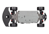 Traxxas 4-Tec 3.0 Toyota Supra BL-2s RC car chassis bottom view showing detailed underside and components.
