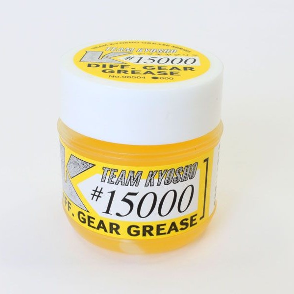 Kyosho RC car parts Diff Gear Grease #15000, close-up view of the grease container for RC vehicle gear maintenance.