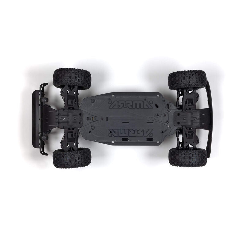 ARRMA 1/8 Mojave 4S 4X4 RTR desert truck with rugged tires and detailed desert-themed body, ready for off-road adventures.