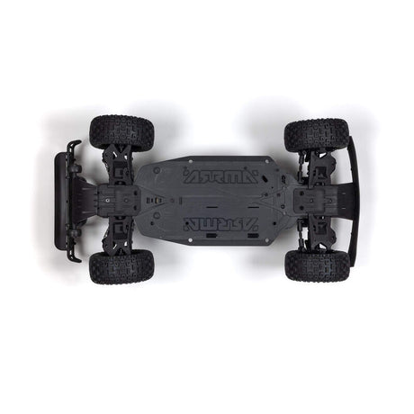 ARRMA 1/8 Mojave 4S 4X4 RTR desert truck with rugged tires and detailed desert-themed body, ready for off-road adventures.