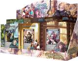 Weebs of the Shore Grand Archive TCG Alchemical Revolution Starter Deck display with colorful card illustrations and packaging.