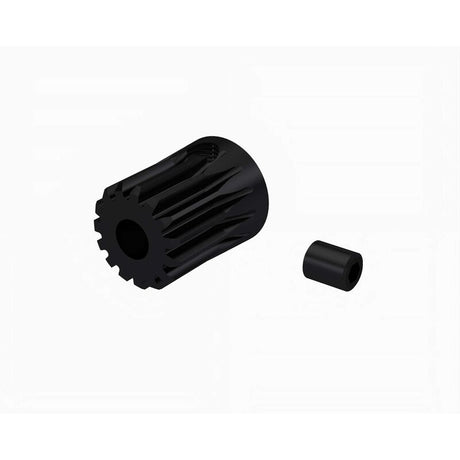 ARRMA 0.5 MOD Pinion Gear with 3.2mm bore, metal gear for RC cars, shown in close-up with gear teeth visible.