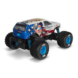 ARRMA 1/16 Freedom Flyer 4X4 Monster Truck in vibrant colors, showcasing its detailed off-road design and rugged tires.