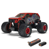 ARRMA 1/16 Gorgon Grom 4x4 RTR brushed monster truck with rugged tires and detailed exterior, ready for off-road adventures.