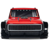 ARRMA 1/12 Infraction GROM 3S BLX 4x4 street truck with brushless motor, showing the detailed RC truck design and vibrant paint.