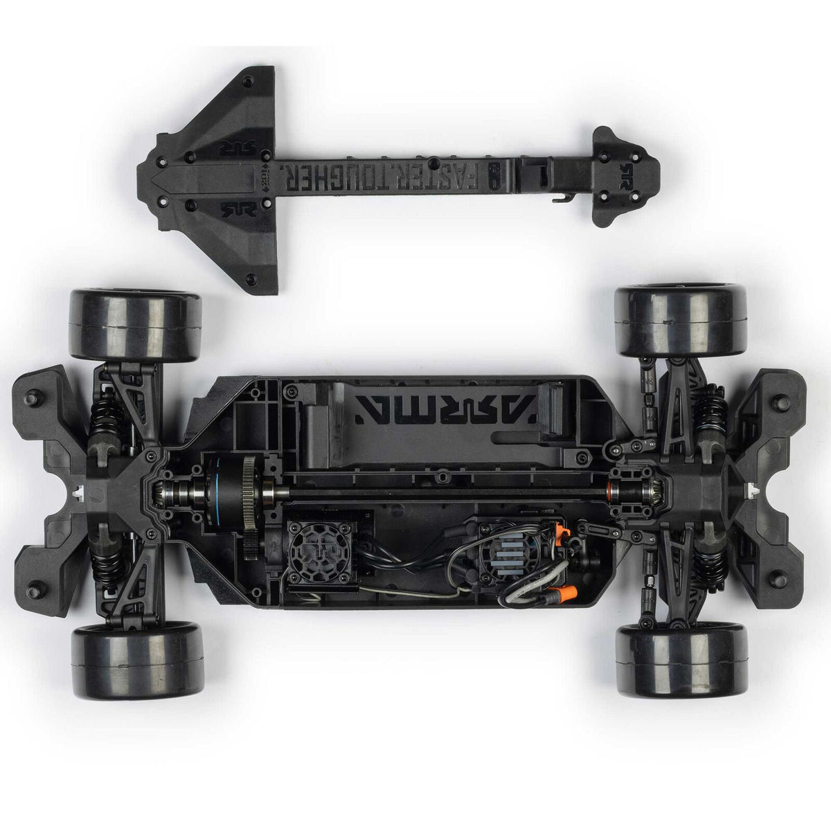 ARRMA 1/12 Infraction GROM 3S BLX 4x4 brushless street truck with sleek design and detailed body in action.
