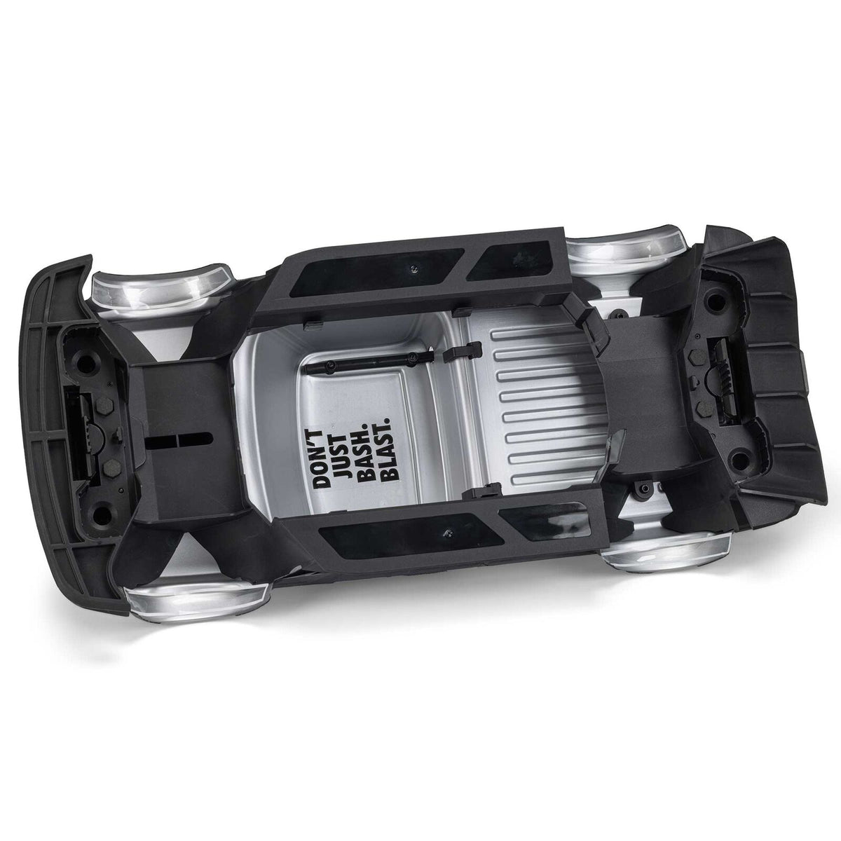 ARRMA 1/12 Infraction GROM 3S BLX 4x4 brushless street truck on asphalt, showcasing its detailed remote-controlled car design
