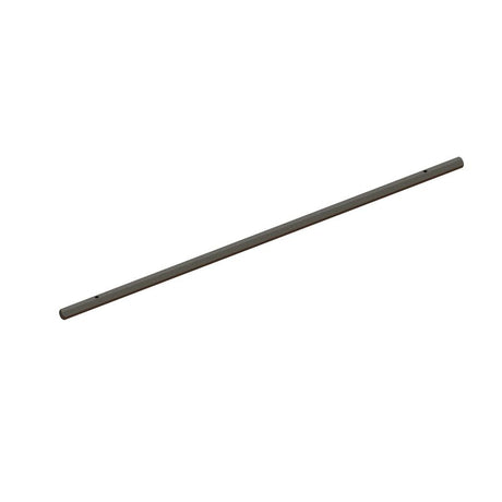 Steel center driveshaft for ARRMA GROM 204mm chassis, 181mm length, durable metal construction, shown aligned with vehicle components.