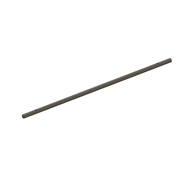 Steel center driveshaft for ARRMA GROM 204mm chassis, 181mm length, durable metal construction, shown aligned with vehicle components.