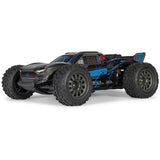 ARRMA 1/10 Vorteks 223S DSC 2WD RTR brushless stadium truck with detailed body and off-road tires in a dynamic pose.