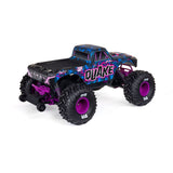 ARRMA 1/10 Quake 223S DSC 2WD RTR brushless monster truck in blue with large off-road tires and detailed body design.