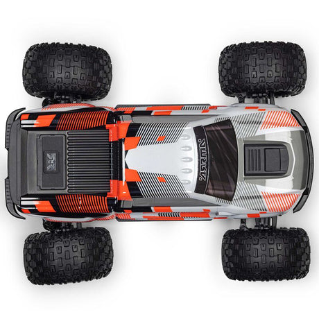 ARRMA 1/10 scale Granite 4X4 RTR brushed monster truck with rugged tires and detailed body, ready for off-road adventure.