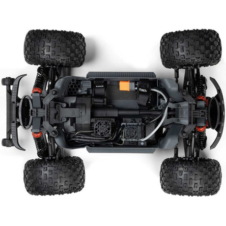 ARRMA 1/10 scale Granite 223S DSC 4x4 RTR brushless monster truck with rugged design and off-road tires.
