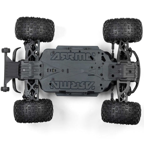 ARRMA 1/10 scale Granite 223S DSC 4x4 RTR brushless monster truck with rugged tires and detailed body in the image