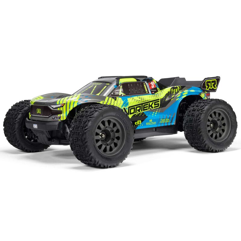 ARRMA 1/10 VORTEKS 223S DSC 4x4 RTR brushless stadium truck ready to run, with detailed chassis and off-road tires visible.