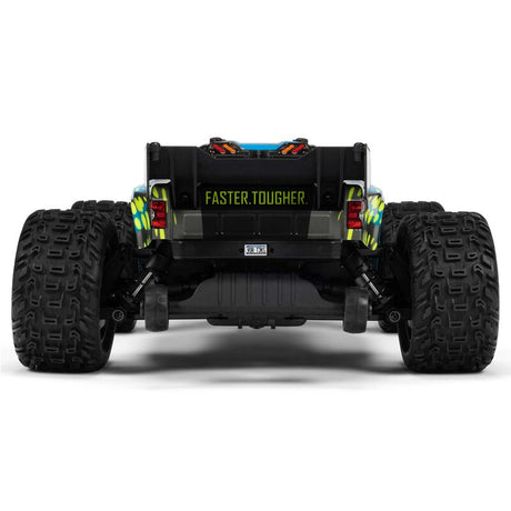 ARRMA 1/10 VORTEKS 223S DSC 4x4 RTR Brushless Stadium Truck in black with detailed body and off-road tires.
