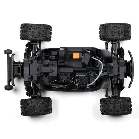 ARRMA 1/10 VORTEKS 223S DSC 4x4 RTR brushless stadium truck on rugged terrain, showcasing detailed exterior and off-road tires.